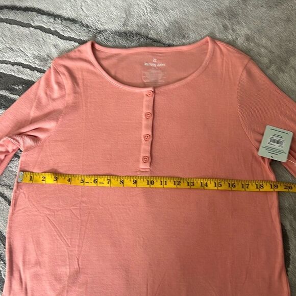 Tommy John Lounge Downtime Henley Shirt Dress Soft - Picture 8 of 11